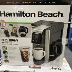 Hamilton Beach FlexBrew Advanced 5-in-1 Coffee Maker, Pods or Ground, or Pot
