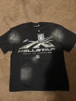 Hellstar Chrome t-shirt BLACK *NEW* *AUTHENTIC* SIZE LARGE