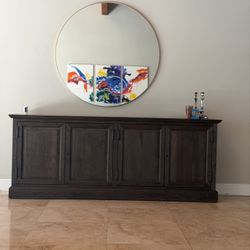 Restoration Hardware Dark Wood Sideboard