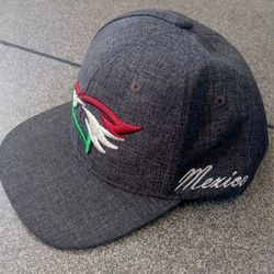 One Size Fits All "Mexico" Baseball Cap Light Grey