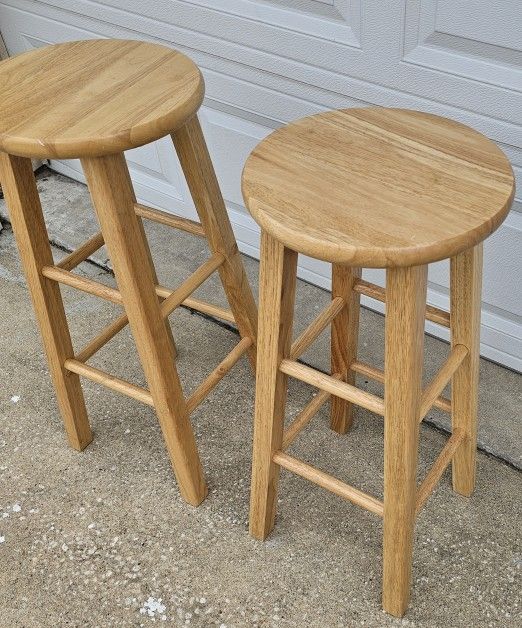 Landon Heavy Wooden Stools