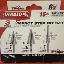 Diablo 3-pc Impact Step Bit Set
