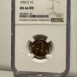 1955 S Penny For Sale Graded