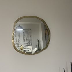 Antique Brass Wall Mirror