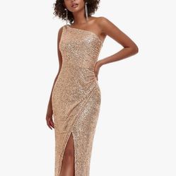 Rose Gold Sequin Dress Size 16