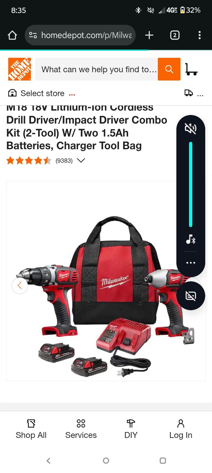 Milwaukee V18 Combo Kit
