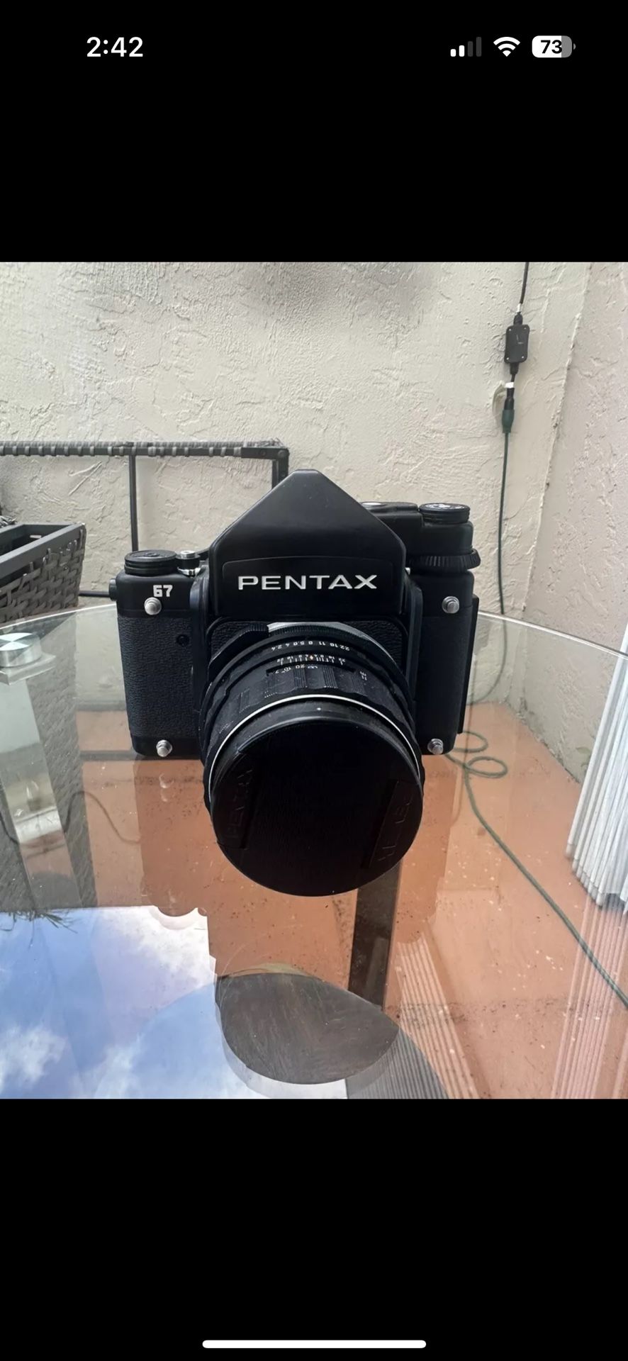 Pentax 67 TTL Mirror Up Late SMC Takumar 105mm f2.4 Lens Not A Scratch On It