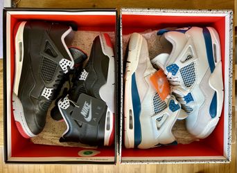 Jordan 4 Bred & Industrial Blue Sz. 10.5