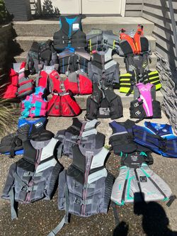 Life vests all sizes available