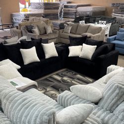 2 PC LOVESEAT SOFA SET