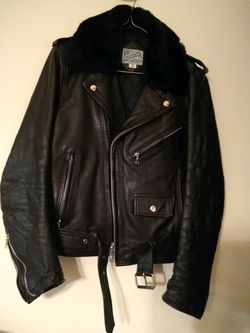 Vintage 1980's leather motorcycle jacket