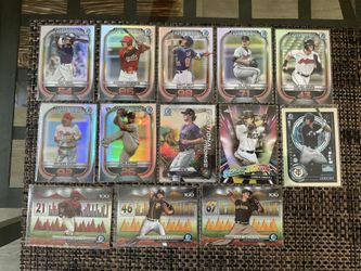 18 Bowman Chrome Baseball Cards 