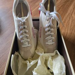 Coach Tennis Shoes (White, Pink, & Tan) Size 9