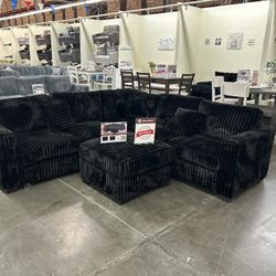 Black Sectional 