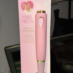 NWT Paris Hilton Designer Meat Chopper Mix & Chop Gold Pink Nylon Head Non Stick