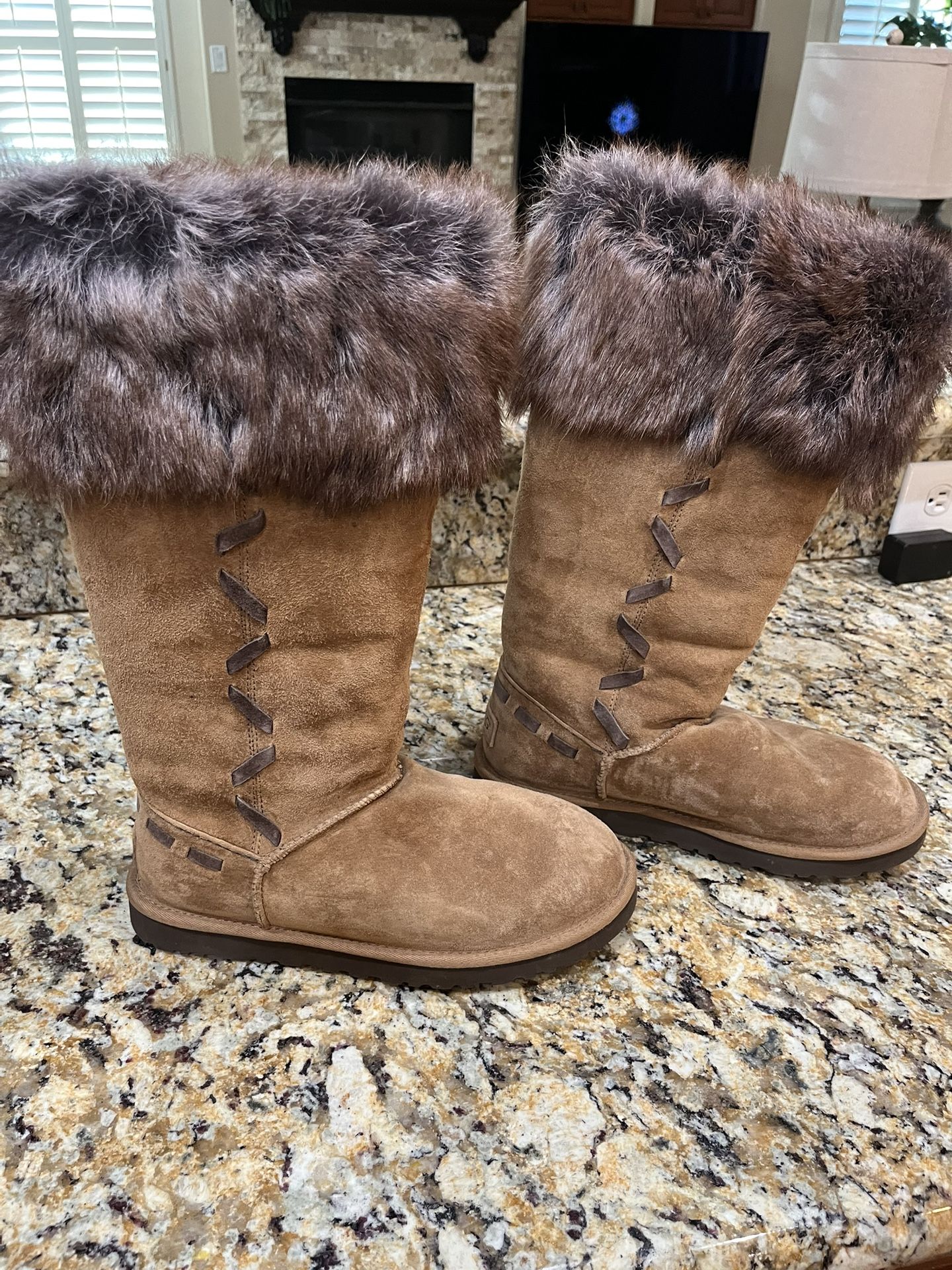 UGG & Vince Camuto Leather Riding Boots EXCELLENT Condition, ALL INFO In ADD Plz Read