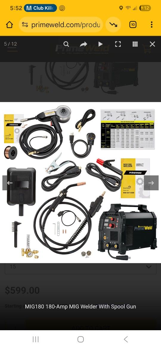 Primeweld 180 Mig Welder