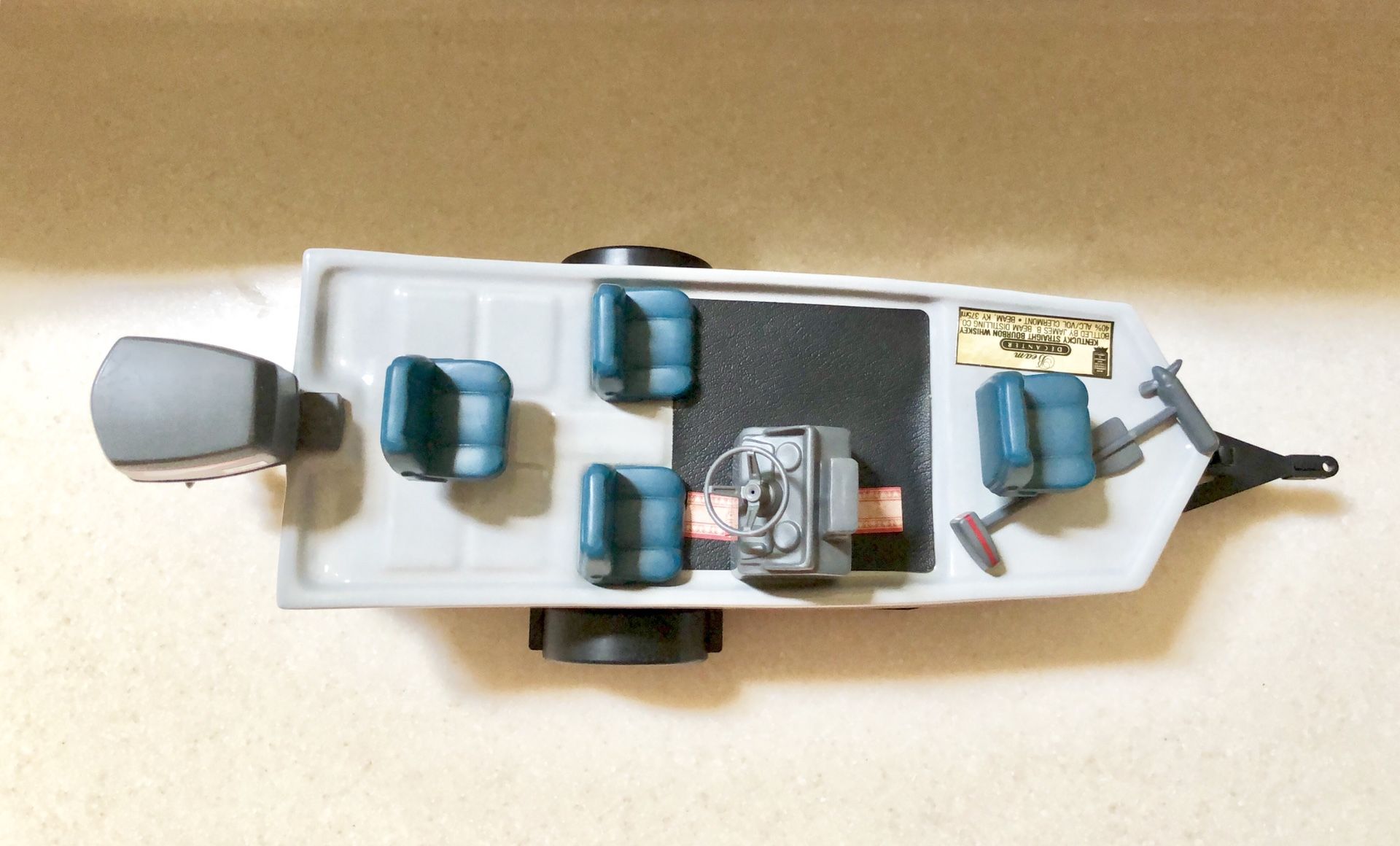 BEAM’S BASS BOAT WITH TRAILER JIM BEAM 1987