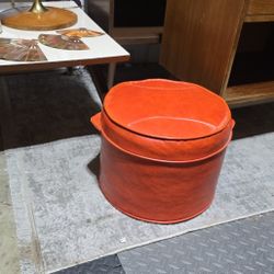 MCM Ottoman Orange Vintage 