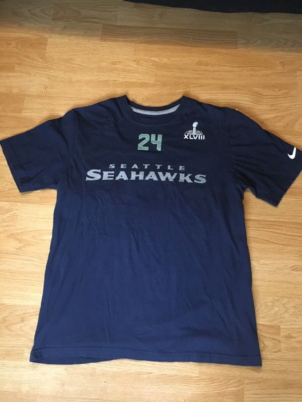 Nike Seahawks Lynch 24 Tee Shirt Mens Medium