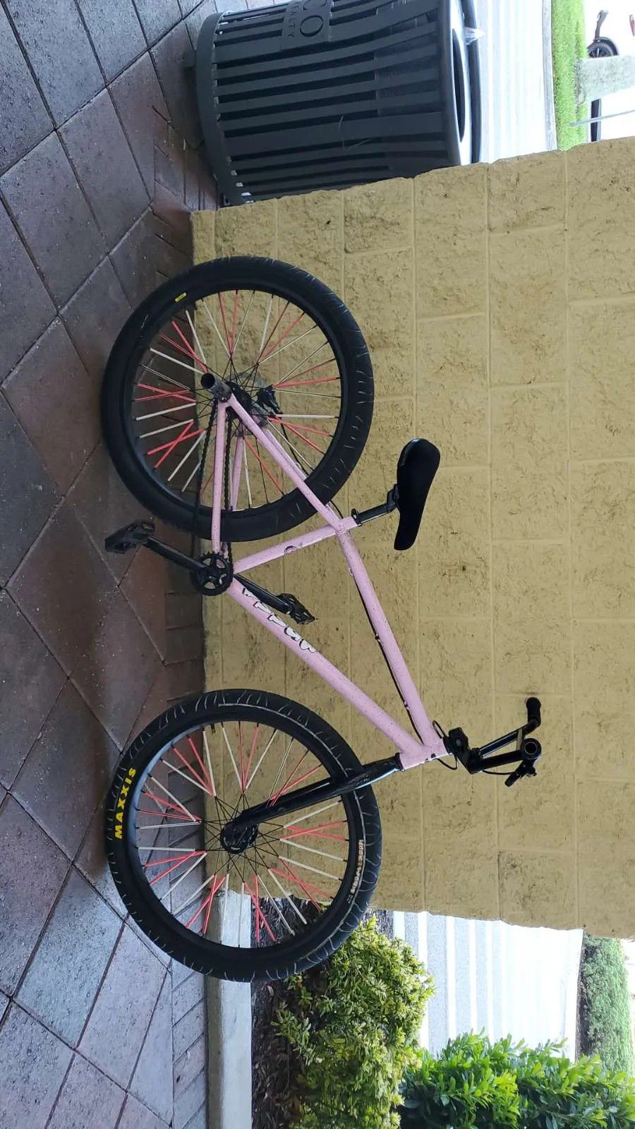 Mafia City Bomma Pink Maxxis Tires 26 Inch Wheelie Bike