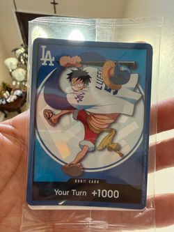 One Piece DON!! Card LA Dodgers Luffy Promo