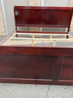 King size bed, and dresser drawer