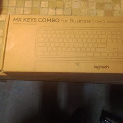 LOGOITECH MX KEYS COMBO for Business I Gen 2 Wireless Keyboard Mouse Logi bolt + Palm Rest 