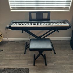 Yamaha P-71 Piano, X Stand & bench
