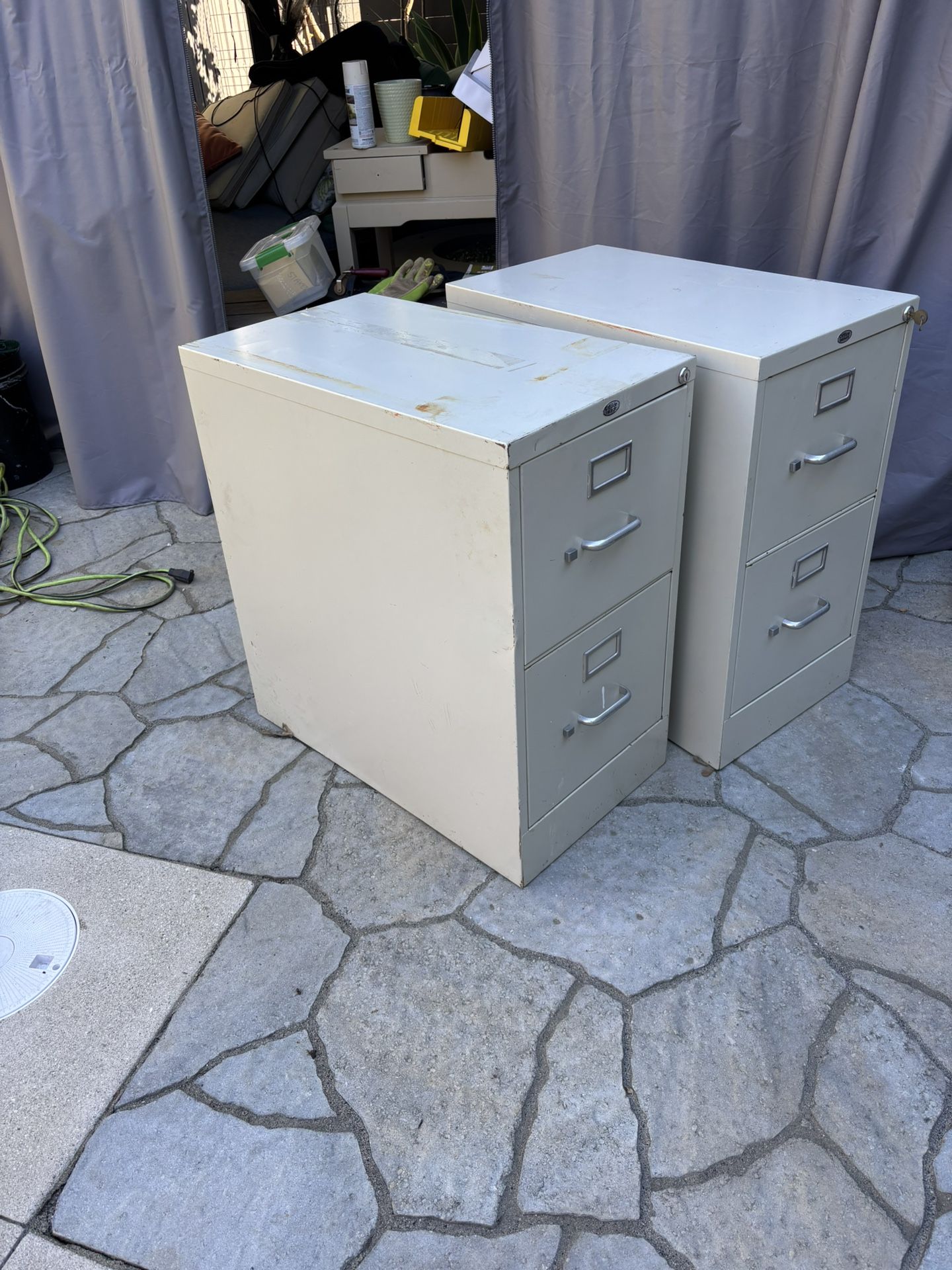 FREE- 2 Quality Licking Metal File Cabinets