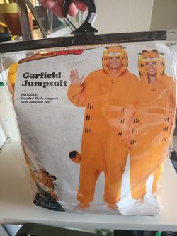 Garfield Jumpsuit Adult Costume One Size
