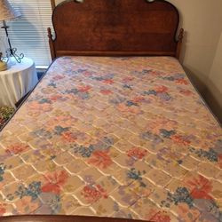 Full Size Bed With Lightly Used Mattress