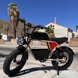 1500/2000 Watt Electric Bike w/Center Basket, 38mph, Full Suspension, Hydraulic Brakes