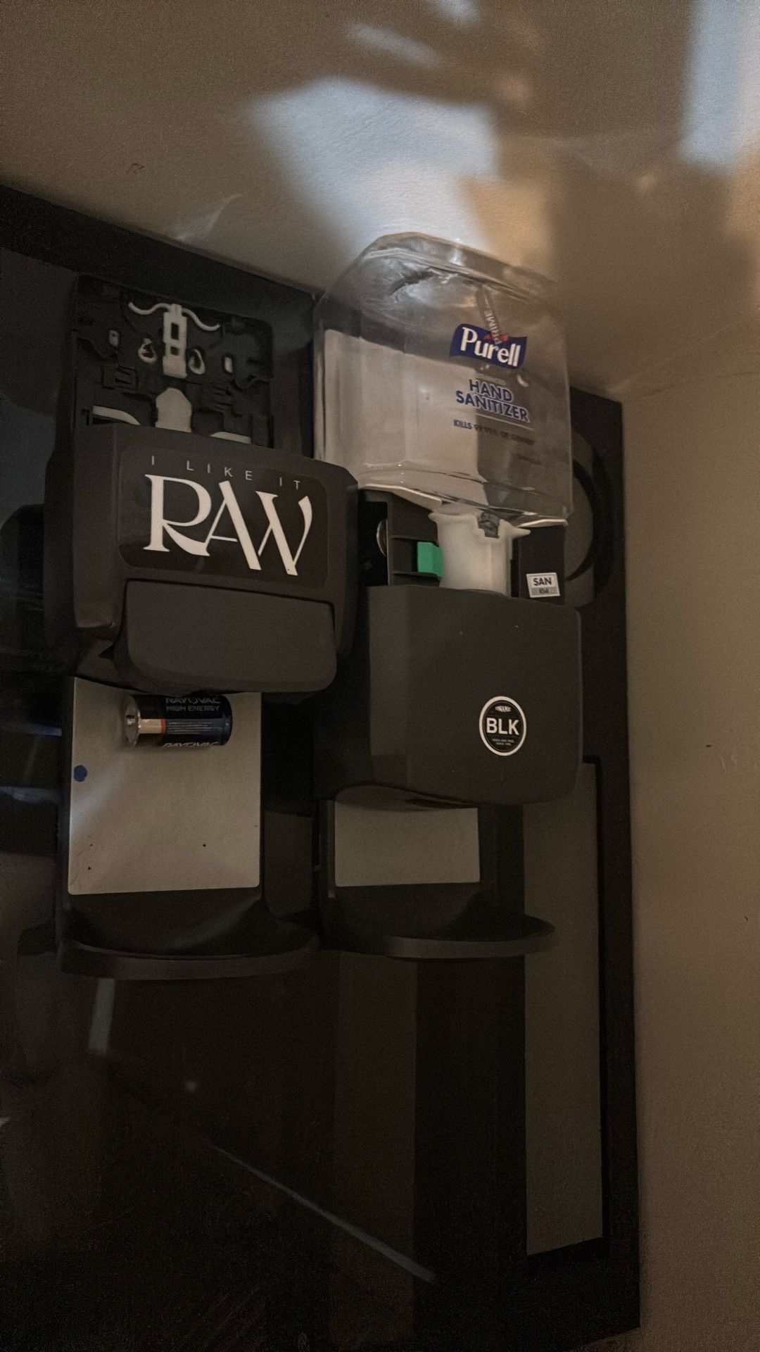 2x Hand Sanitizers One Manual One Automatic