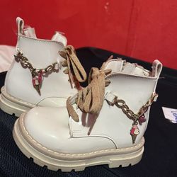 White Toddler Boots 