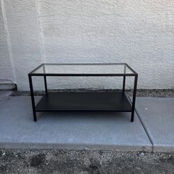 Modern Rectangular Glass Table (35"x18"x17")