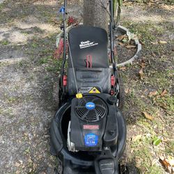 Self Propelled High Wheel Lawn Mower Craftsman 22” Cut With A 7.25 HP Engine LBN 