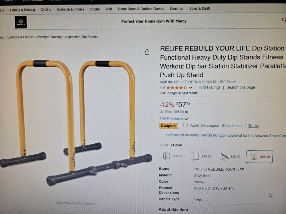 Exercise DIP Stand Bar Balance Push Up Pull Equipment Gym