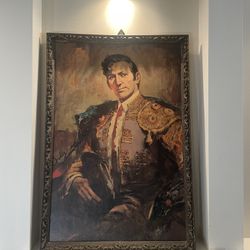 Spanish Vintage Art In Frame