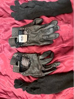 leather gloves with inserts