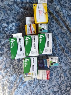 Diabetic Supplies Lot – Needles, Lancets, Strips