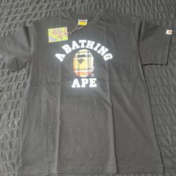 Bape Check College T-Shirt