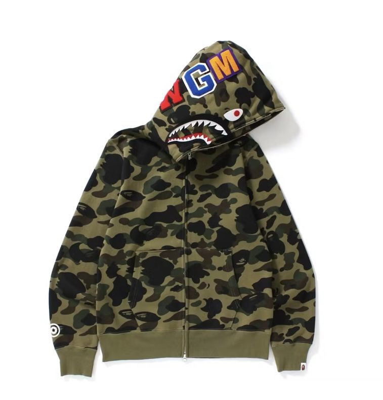 Green camo Bape Jacket