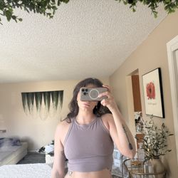 Lululemon Cropped Sports Bra Top