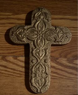 Gold Decorative Cross Wall Decor