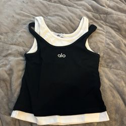 Black And White Alo Double Top