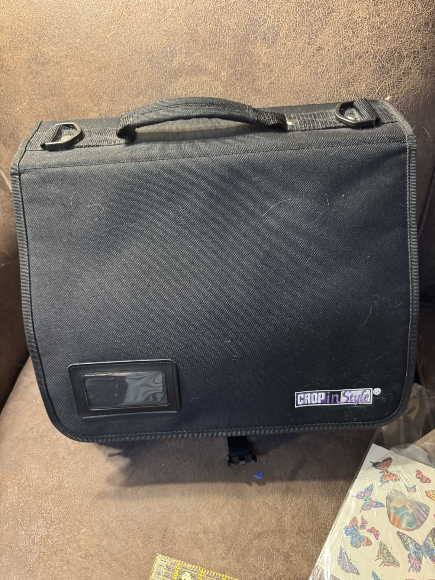 Canvas Scrapbooking Bag With Miscellaneous Materials, And Tools