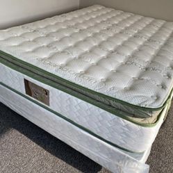 King Organic Elite Superior Hybrid Cool Gel Memory Foam Pillow Top 14inch Mattress!!