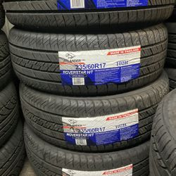 235/60/17 New Atlander Tires installed and balanced included 