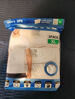 Men's 3pk Crew Neck Shirts Size XL